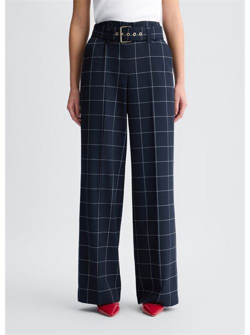 Pantaloni check a vita alta LIU JO COLLECTION | CA5236T1969M9261